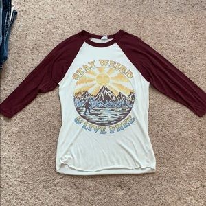 Obey Baseball Half Sleeve Tee